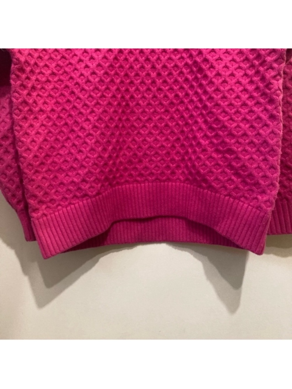 Sunday Best Peggy Sweater Size XS Fuchsia Pink Merino Wool - Picture 4 of 9